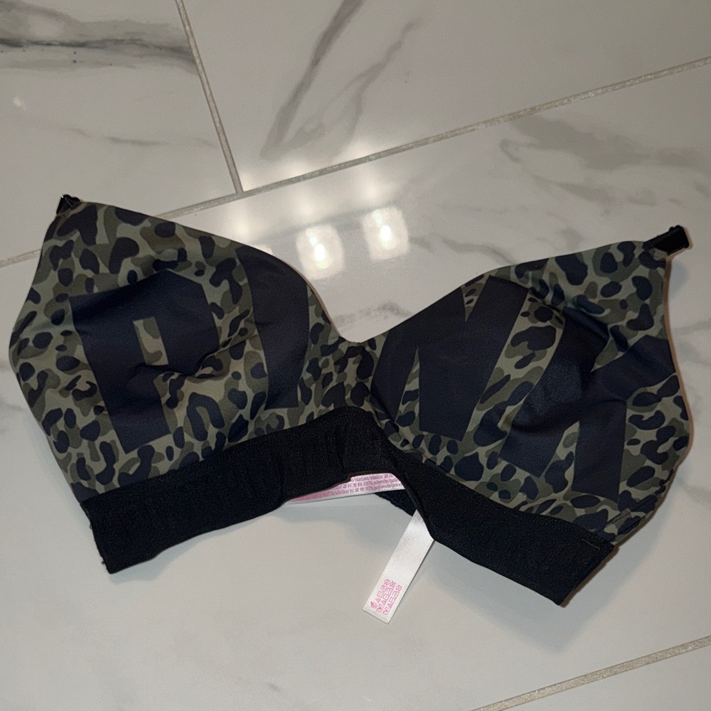 Leopard Print Bra Top with Black Band
